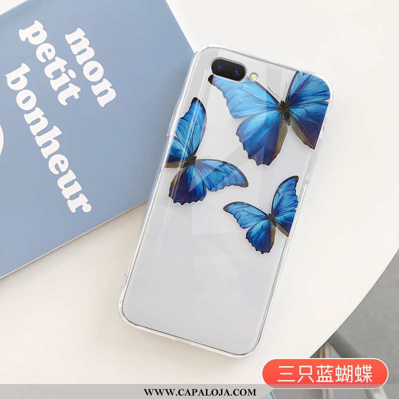 Capas Oppo A5 Transparente Casal Bonitos Telemóvel Vermelho, Capa Oppo A5 Personalizado Baratos