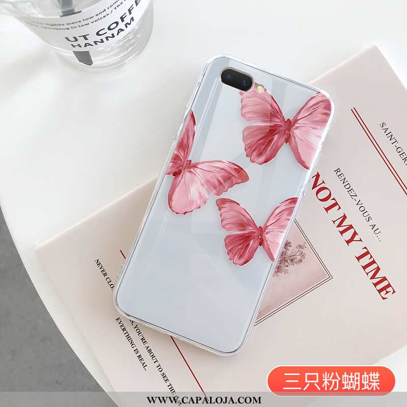 Capas Oppo A5 Transparente Casal Bonitos Telemóvel Vermelho, Capa Oppo A5 Personalizado Baratos