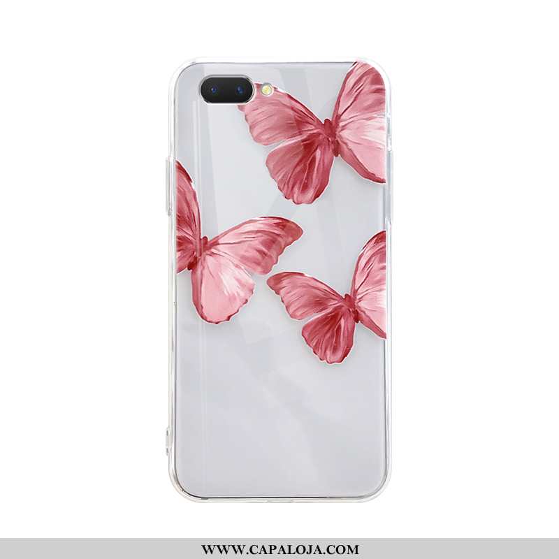 Capas Oppo A5 Transparente Casal Bonitos Telemóvel Vermelho, Capa Oppo A5 Personalizado Baratos