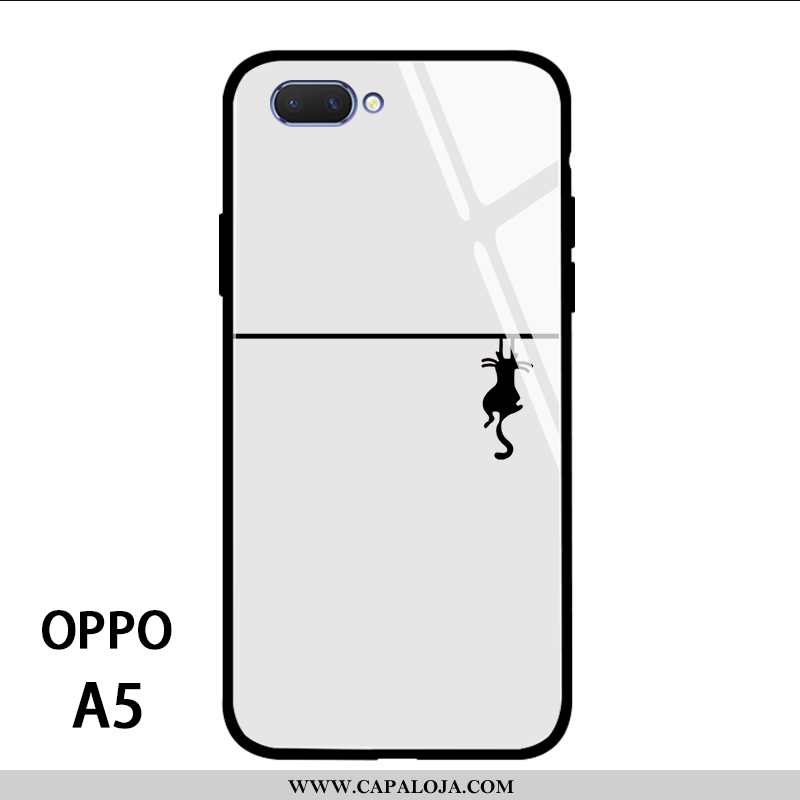 Capas Oppo A5 Vidro Casal Antiqueda Branco, Capa Oppo A5 Personalizado Baratos