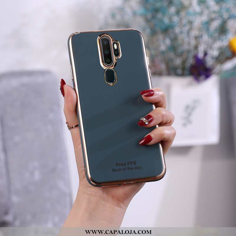 Capas Oppo A9 2020 Soft Antiqueda Aço Telemóvel Azul, Capa Oppo A9 2020 Protetoras Venda