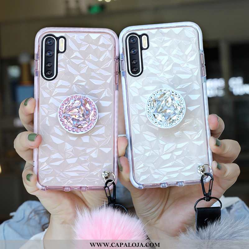 Capas Oppo A91 Clara Bruto Feminino Soft Rosa, Capa Oppo A91 Cordao Venda