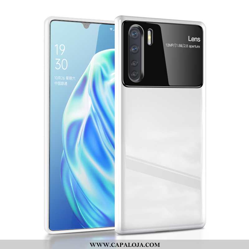 Capas Oppo A91 Luxo Telemóvel Minimalista Completa Branco, Capa Oppo A91 Personalizado Barato