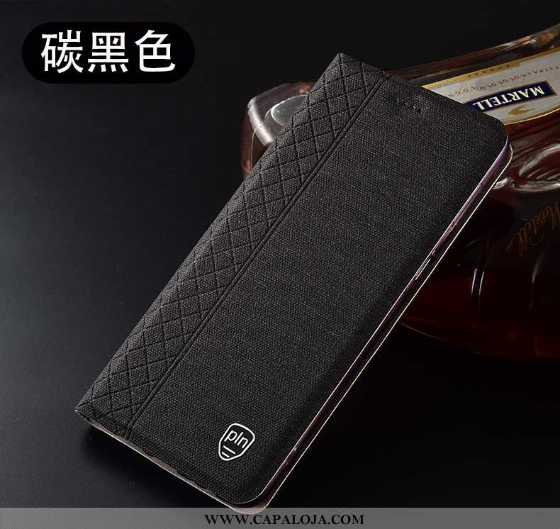 Capas Oppo A91 Protetoras Antiqueda Preto Cover, Capa Oppo A91 Linho Barato