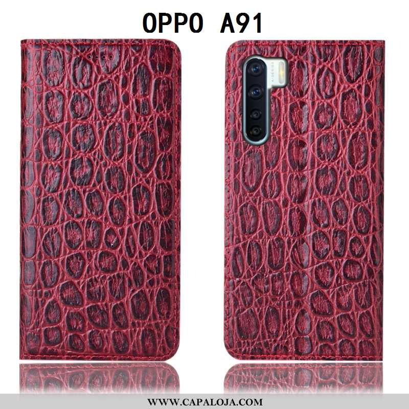 Capas Oppo A91 Protetoras Completa Antiqueda Castanho, Capa Oppo A91 Couro Legitimo Comprar