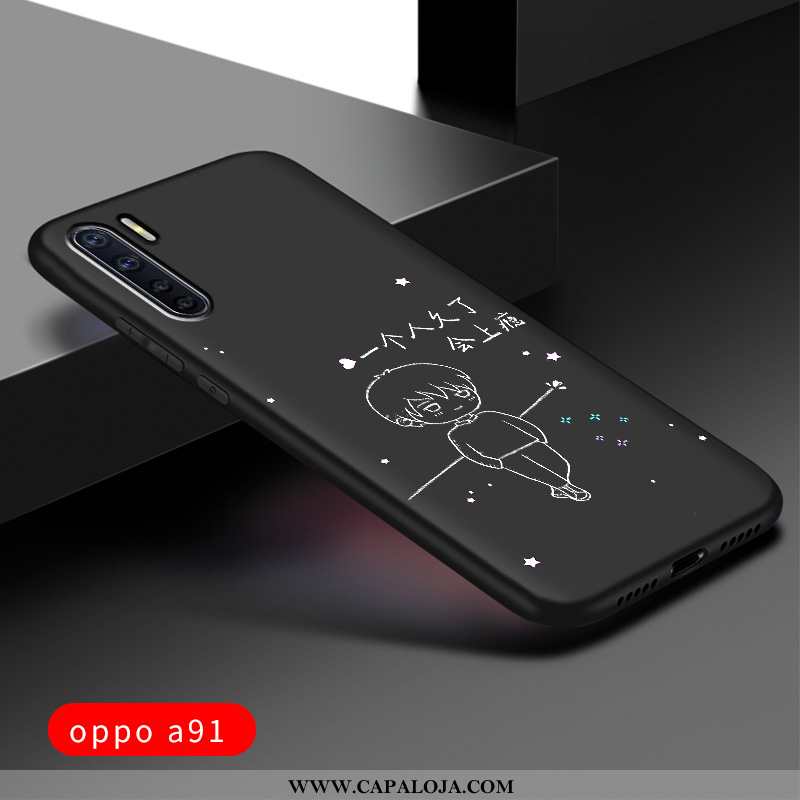 Capas Oppo A91 Protetoras Masculino Antiqueda Completa Preto, Capa Oppo A91 Silicone Barato