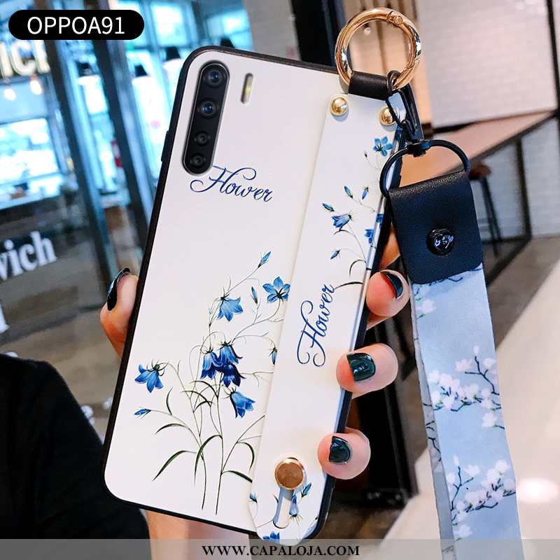 Capas Oppo A91 Protetoras Telemóvel Cases Feminino Azul, Capa Oppo A91 Silicone Baratas