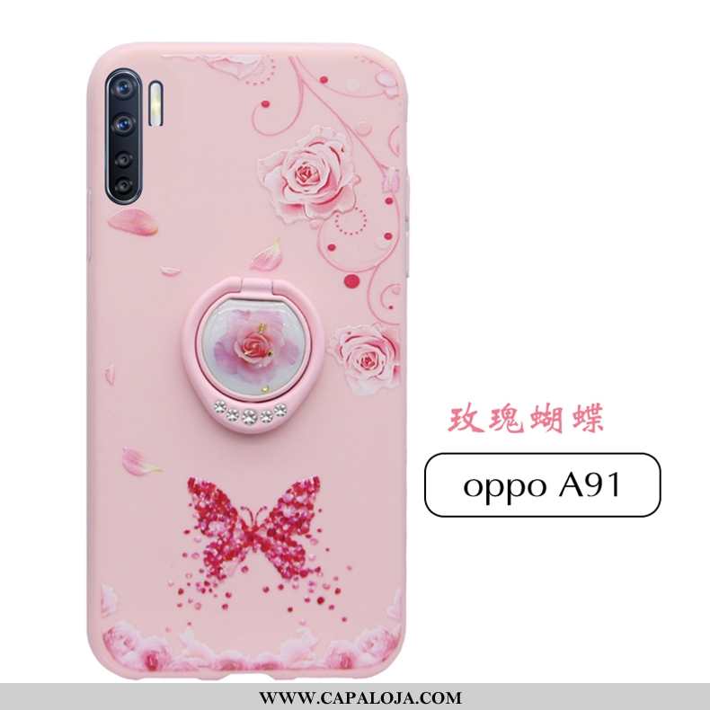 Capas Oppo A91 Silicone Protetoras Telemóvel Nova Rosa, Capa Oppo A91 Fosco Baratos