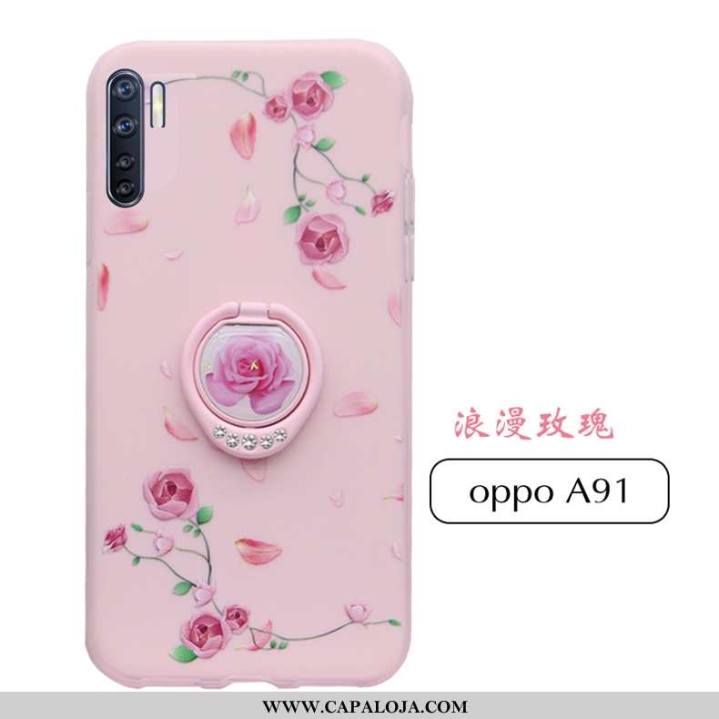 Capas Oppo A91 Silicone Protetoras Telemóvel Nova Rosa, Capa Oppo A91 Fosco Baratos