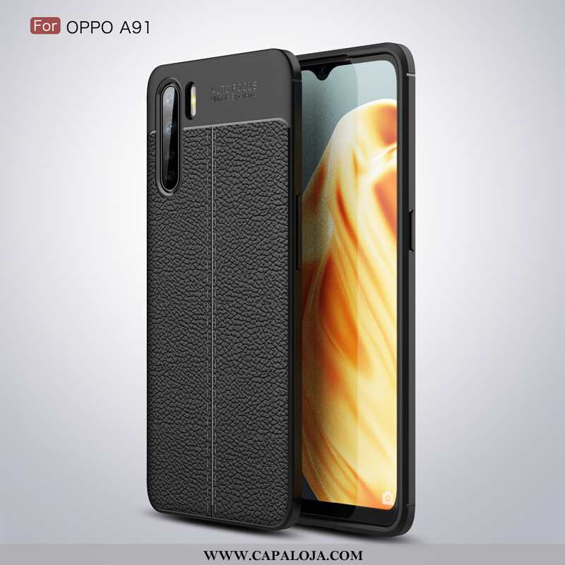 Capas Oppo A91 Soft Cola Masculino Preto, Capa Oppo A91 Silicone Baratas