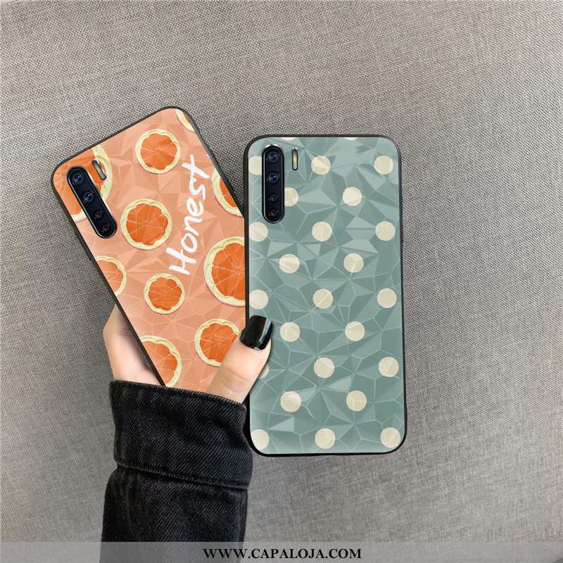 Capas Oppo A91 Soft Feminino Quadriculada Cases Laranja, Capa Oppo A91 Protetoras Baratas