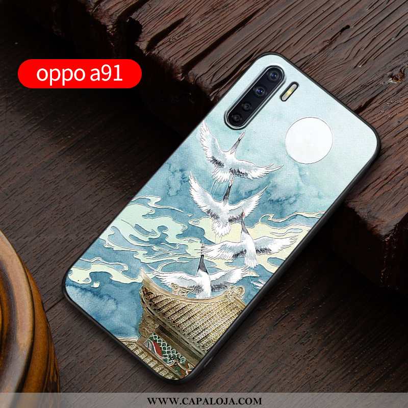 Capas Oppo A91 Soft Masculino Nova Completa Azul, Capa Oppo A91 Protetoras Promoção