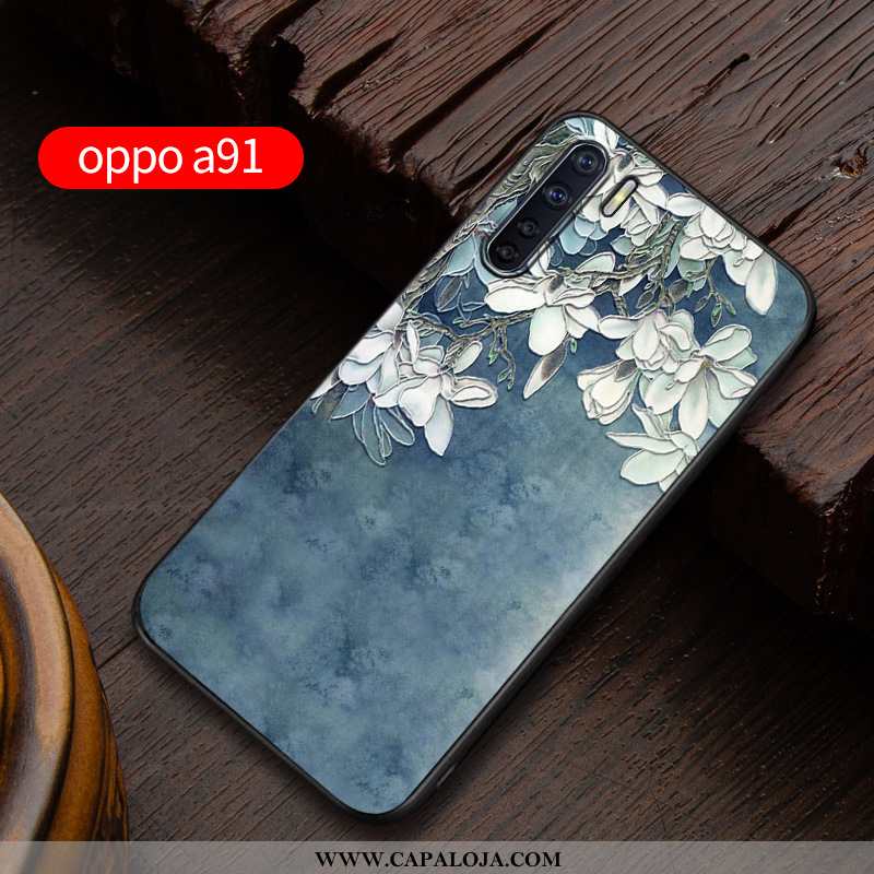 Capas Oppo A91 Soft Masculino Nova Completa Azul, Capa Oppo A91 Protetoras Promoção