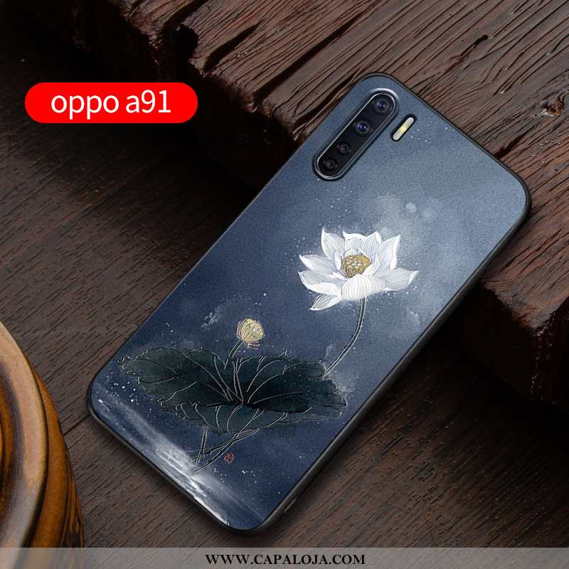 Capas Oppo A91 Soft Masculino Nova Completa Azul, Capa Oppo A91 Protetoras Promoção