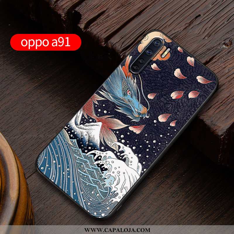 Capas Oppo A91 Soft Masculino Nova Completa Azul, Capa Oppo A91 Protetoras Promoção