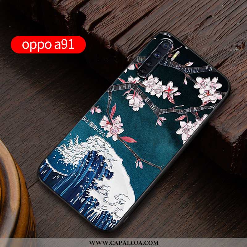 Capas Oppo A91 Soft Masculino Nova Completa Azul, Capa Oppo A91 Protetoras Promoção