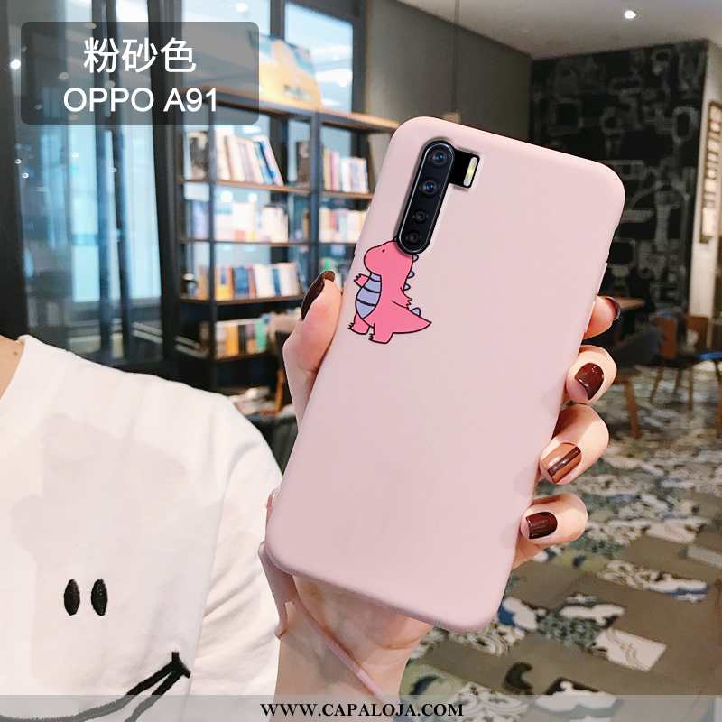 Capas Oppo A91 Super Fofas Tendencia Telemóvel Rosa, Capa Oppo A91 Silicone Venda