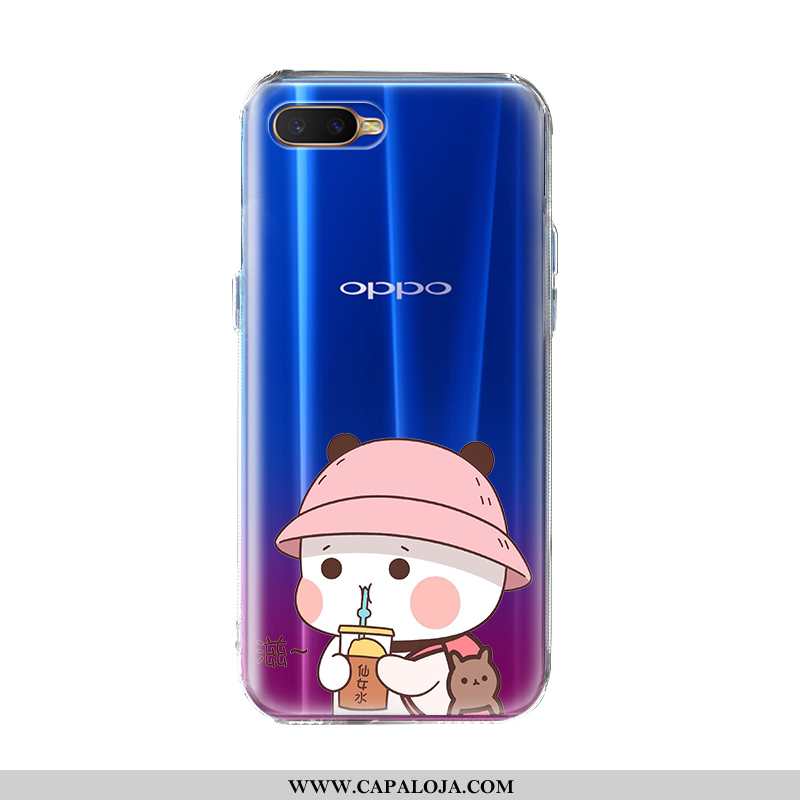 Capas Oppo Ax7 Personalizada Telemóvel Desenho Animado Feminino Azul, Capa Oppo Ax7 Criativas Barato