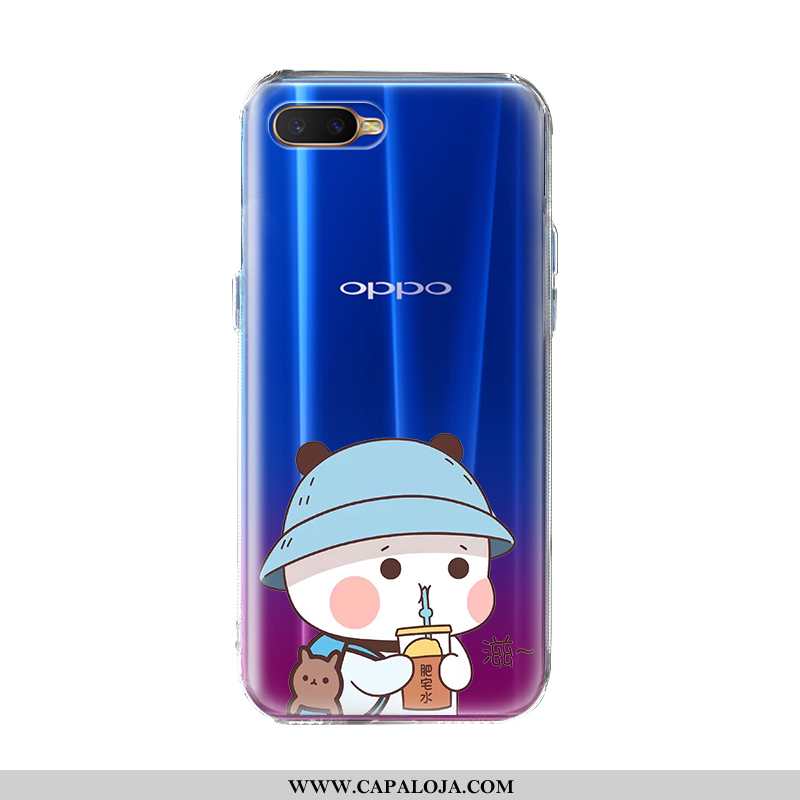 Capas Oppo Ax7 Personalizada Telemóvel Desenho Animado Feminino Azul, Capa Oppo Ax7 Criativas Barato