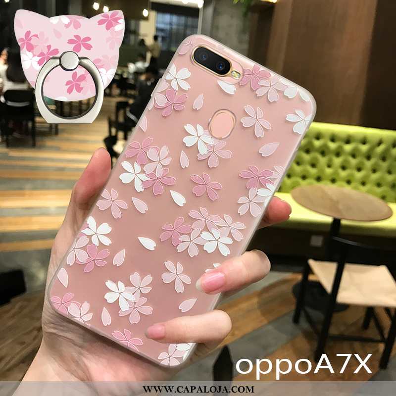 Capas Oppo Ax7 Soft Cordao Pequena Novas Rosa, Capa Oppo Ax7 Super Comprar