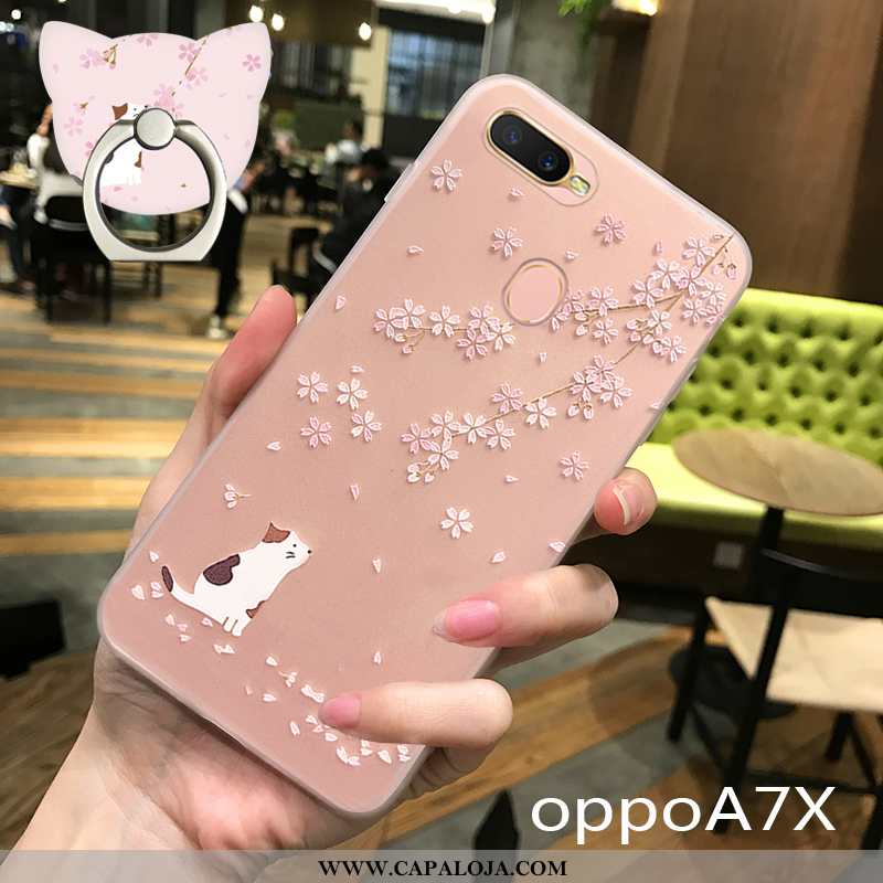 Capas Oppo Ax7 Soft Cordao Pequena Novas Rosa, Capa Oppo Ax7 Super Comprar