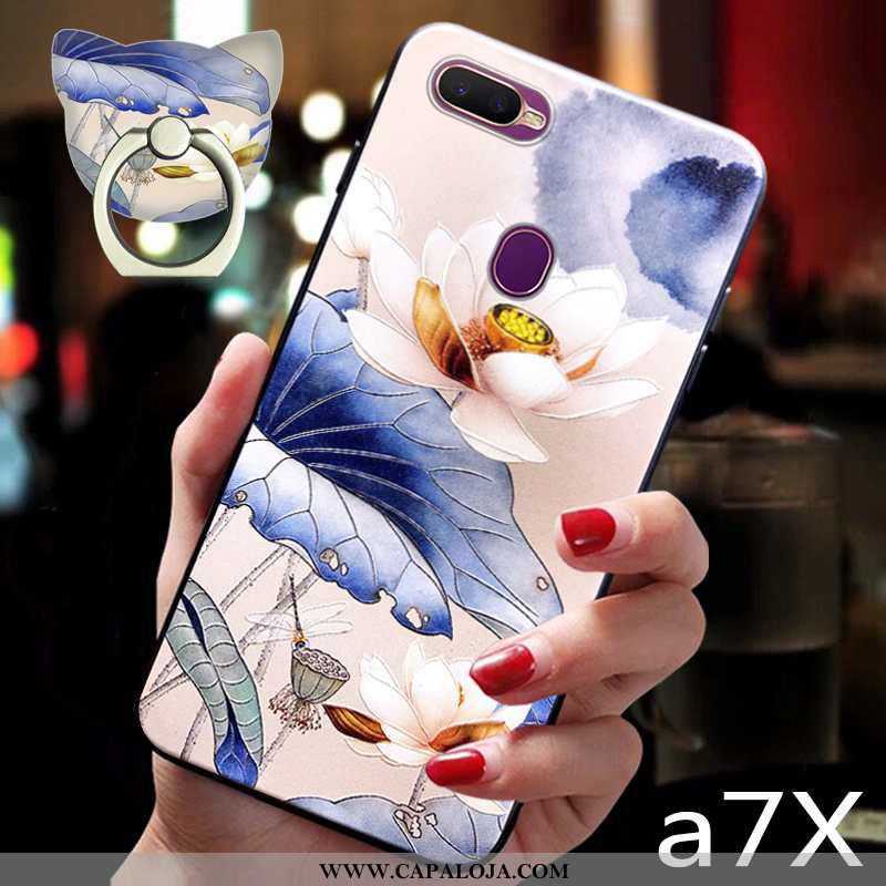 Capas Oppo Ax7 Tendencia Masculino Feminino Completa Azul, Capa Oppo Ax7 Soft Venda