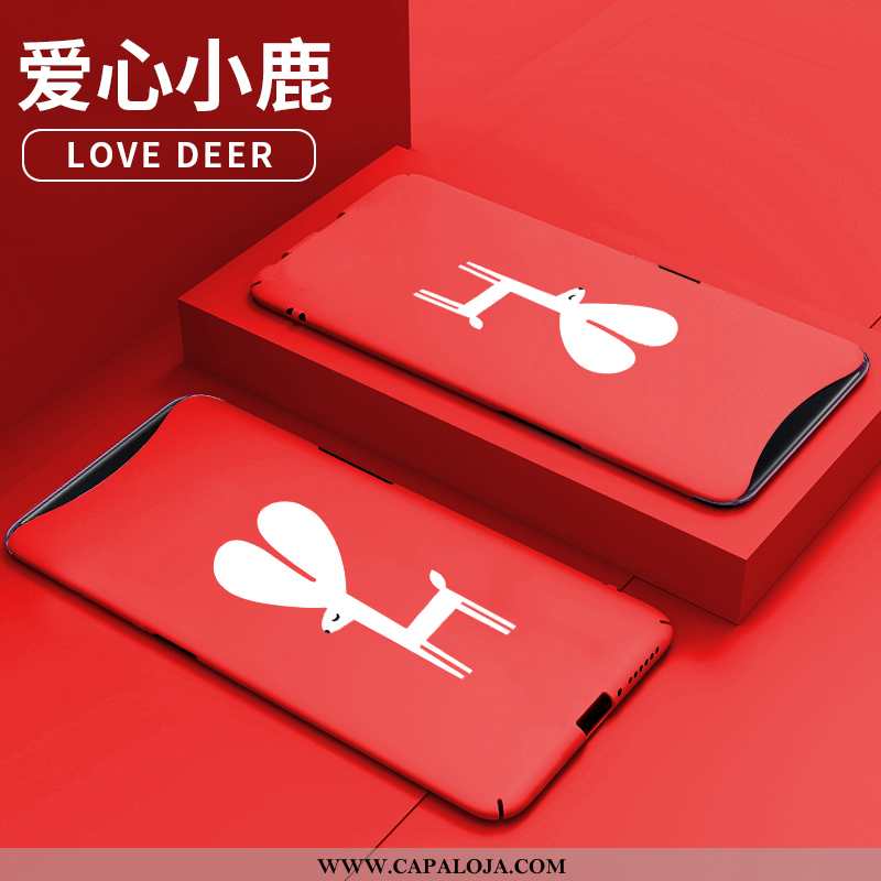 Capas Oppo Find X Desenho Animado Criativas Masculino Telemóvel Vermelho, Capa Oppo Find X Tendencia