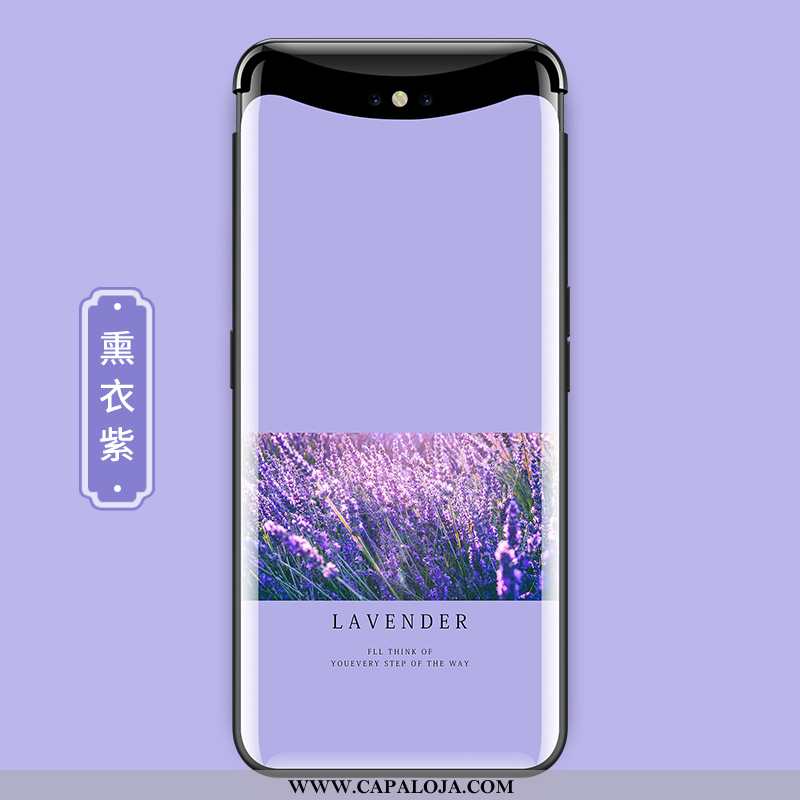 Capas Oppo Find X Slim Protetoras Criativas Frente Roxo, Capa Oppo Find X Tendencia Promoção