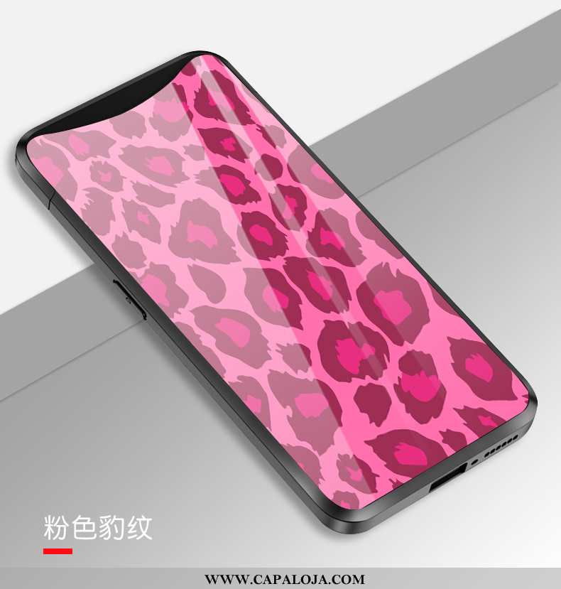 Capas Oppo Find X Tendencia Coração Lift Leopardo Vermelho, Capa Oppo Find X Soft Online