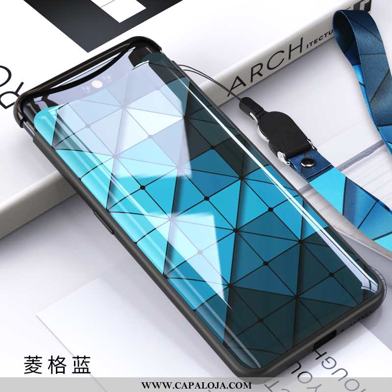 Capas Oppo Find X Vidro Feminino Masculino Azul, Capa Oppo Find X Slim Online