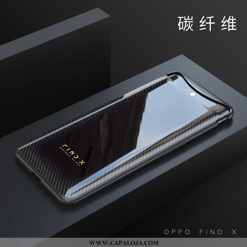 Capas Oppo Find X Vidro Malha Frente Preto, Capa Oppo Find X Soft Comprar