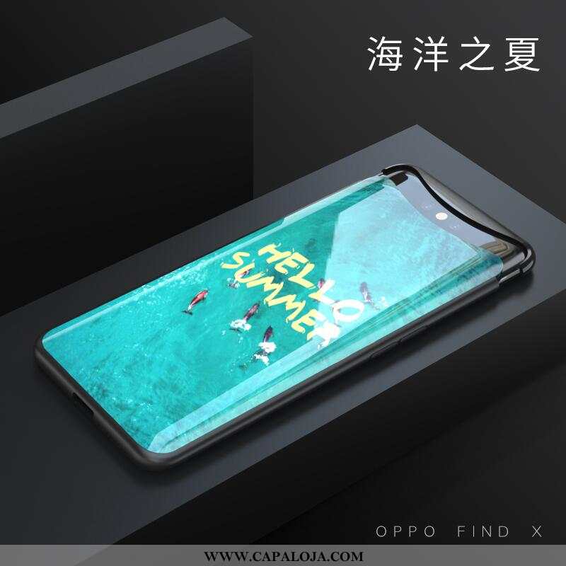 Capas Oppo Find X Vidro Malha Frente Preto, Capa Oppo Find X Soft Comprar