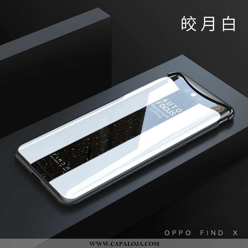 Capas Oppo Find X Vidro Malha Frente Preto, Capa Oppo Find X Soft Comprar