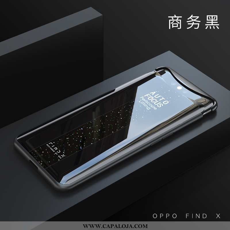 Capas Oppo Find X Vidro Malha Frente Preto, Capa Oppo Find X Soft Comprar