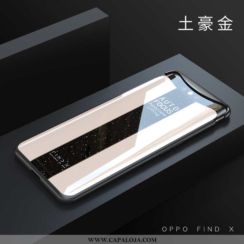 Capas Oppo Find X Vidro Malha Frente Preto, Capa Oppo Find X Soft Comprar