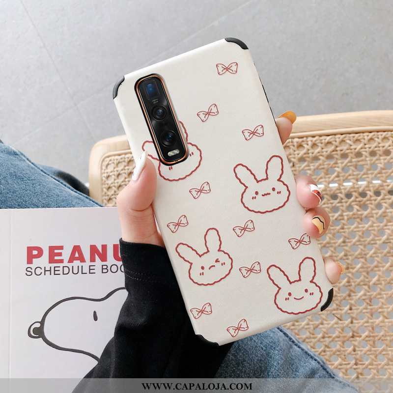 Capas Oppo Find X2 Pro Desenho Animado Branco Feminino Cases, Capa Oppo Find X2 Pro Soft Baratas