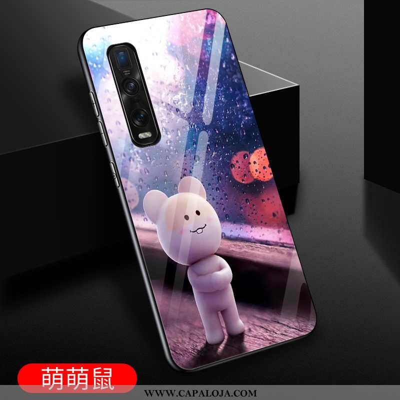 Capas Oppo Find X2 Pro Desenho Animado Masculino Roxa Resistente Roxo, Capa Oppo Find X2 Pro Fofas O