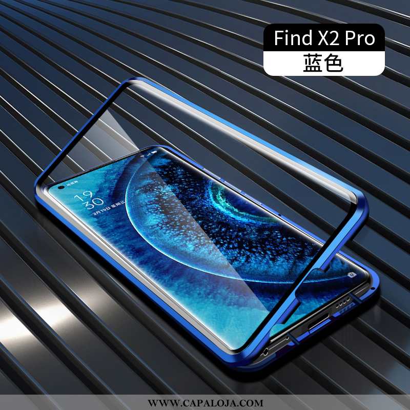 Capas Oppo Find X2 Pro Metalasse Armação Antiqueda Cases Verde, Capa Oppo Find X2 Pro Vidro Comprar