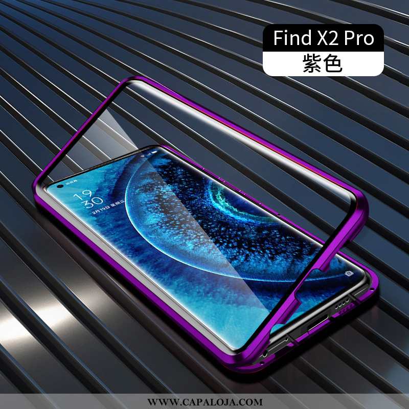 Capas Oppo Find X2 Pro Metalasse Armação Antiqueda Cases Verde, Capa Oppo Find X2 Pro Vidro Comprar