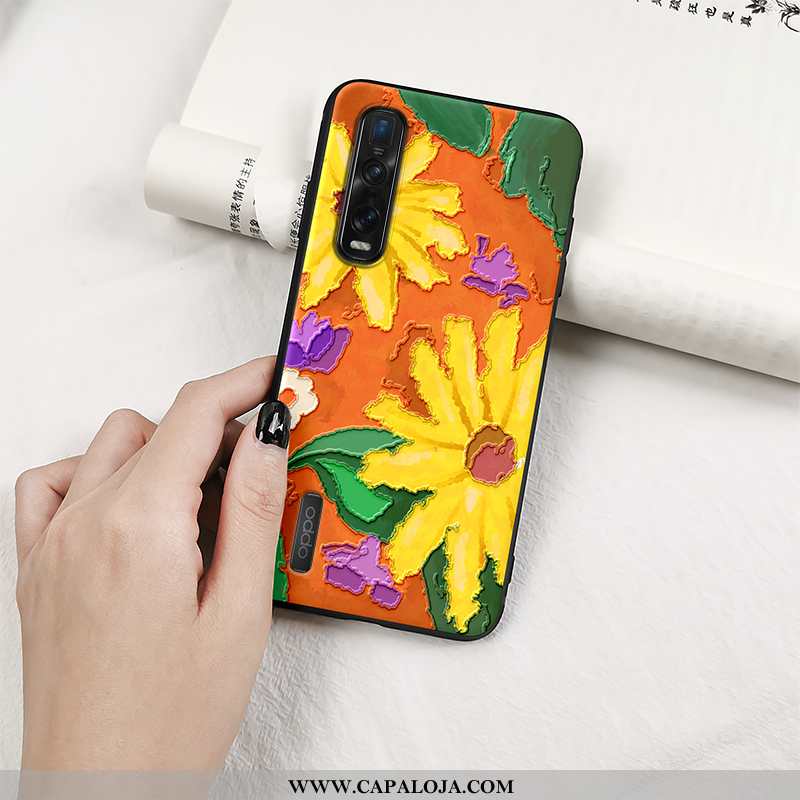 Capas Oppo Find X2 Pro Retro Floridas Fosco Protetoras Roxo, Capa Oppo Find X2 Pro Tendencia Online