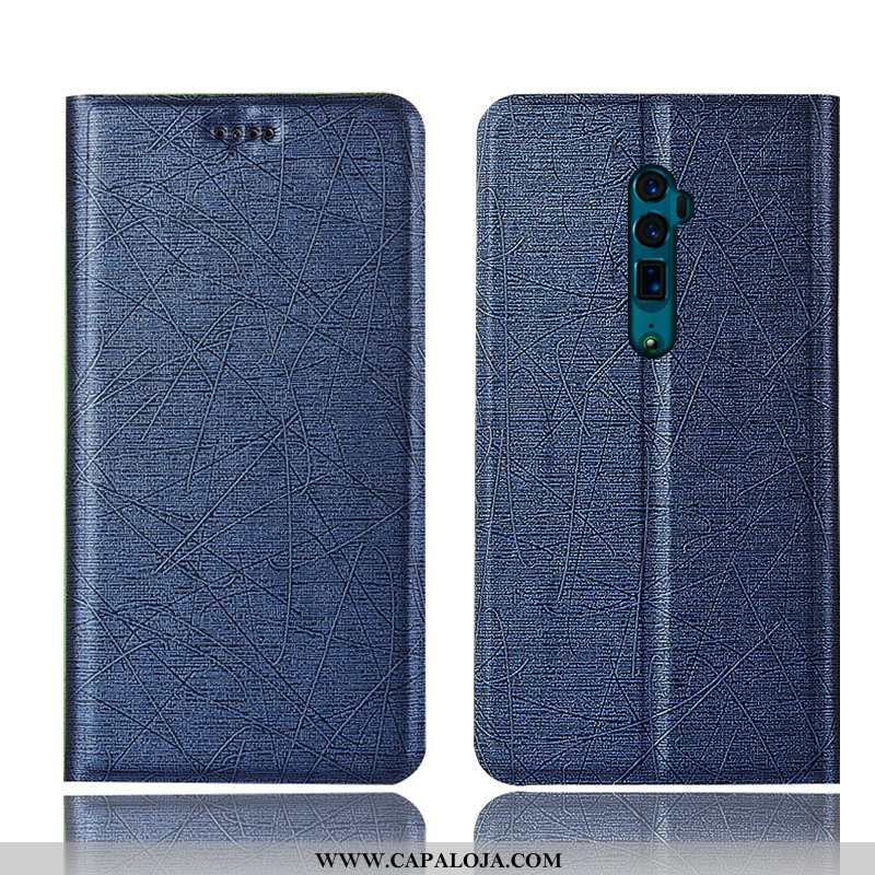 Capas Oppo Reno 10x Zoom Couro Cases Telemóvel Dourado, Capa Oppo Reno 10x Zoom Protetoras Barato