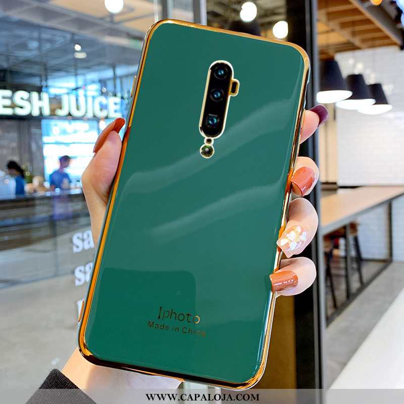 Capas Oppo Reno 10x Zoom Silicone Feminino Antiqueda Verde, Capa Oppo Reno 10x Zoom Soft Barato