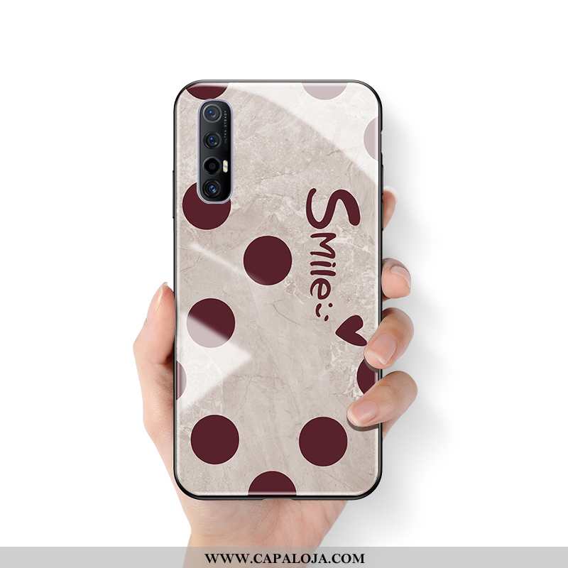 Capas Oppo Reno 3 Pro Cordao Criativas Bege Tendencia, Capa Oppo Reno 3 Pro Personalizada Comprar