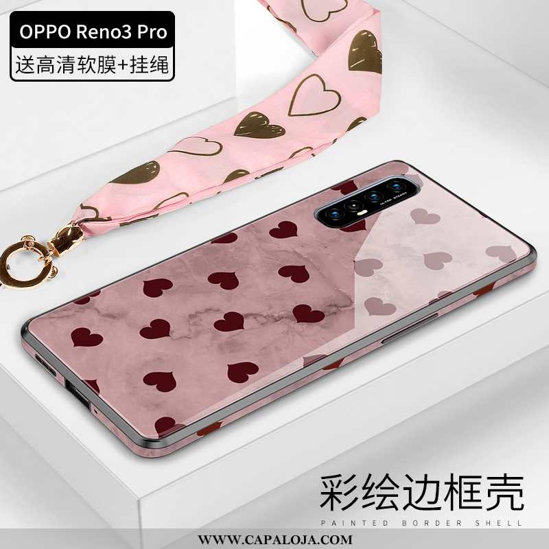 Capas Oppo Reno 3 Pro Criativas Tendencia Completa De Grau Rosa, Capa Oppo Reno 3 Pro Slim Promoção