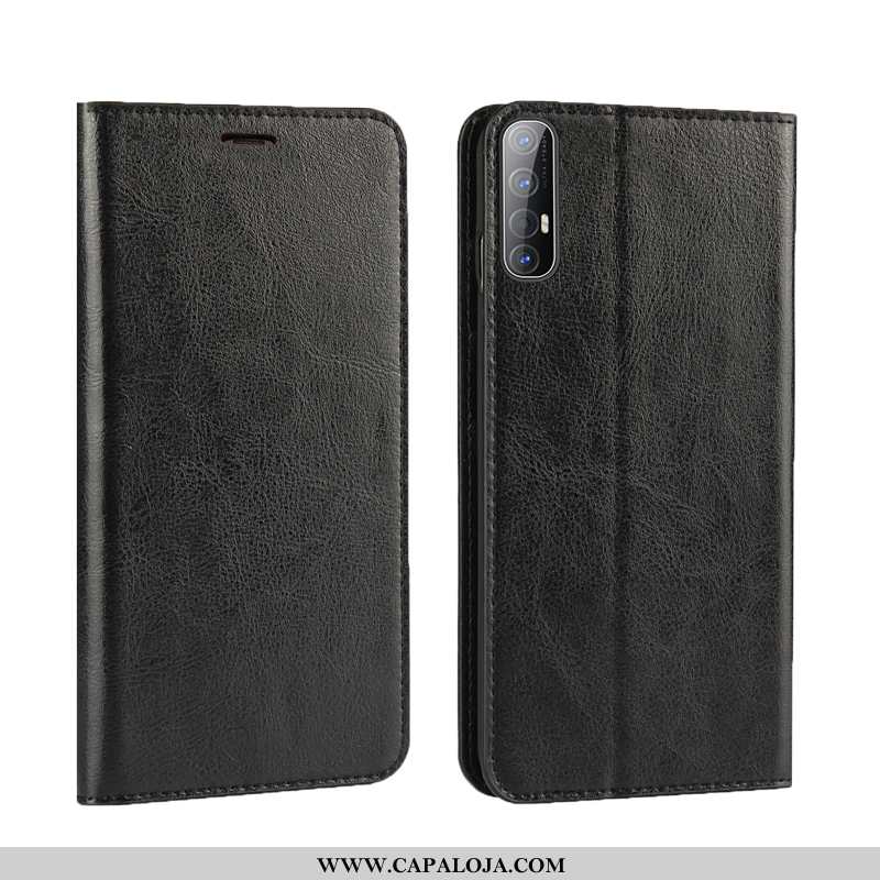 Capas Oppo Reno 3 Pro Luxo Feminino Protetoras Cover Castanho, Capa Oppo Reno 3 Pro Couro Legitimo B