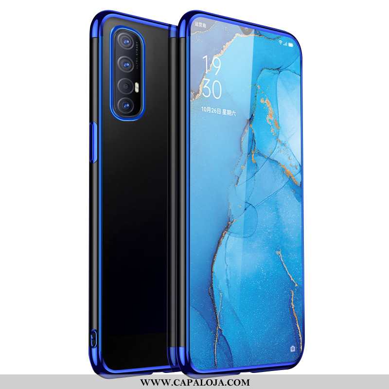 Capas Oppo Reno 3 Pro Protetoras Telemóvel Antiqueda Clara Azul, Capa Oppo Reno 3 Pro Silicone Venda