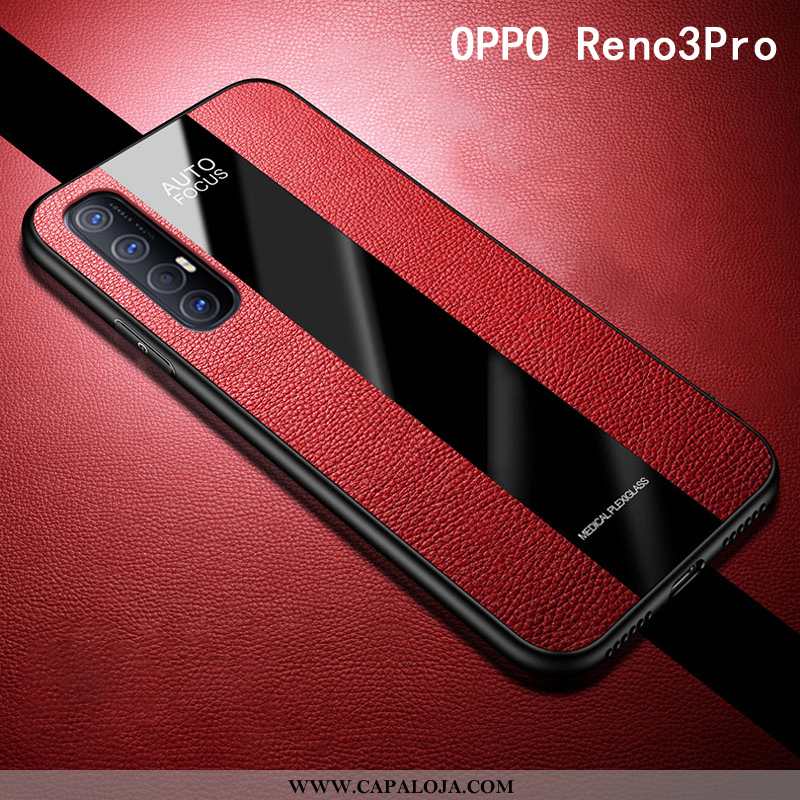 Capas Oppo Reno 3 Pro Protetoras Telemóvel Feminino Antiqueda Vermelho, Capa Oppo Reno 3 Pro Complet