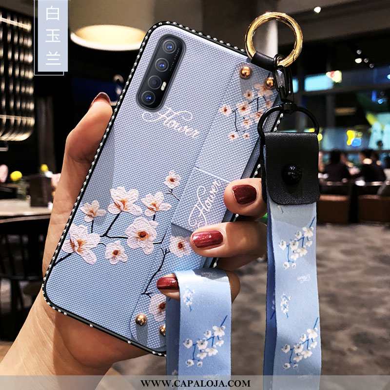 Capas Oppo Reno 3 Pro Silicone Cases Soft Roxa Roxo, Capa Oppo Reno 3 Pro Cordao Venda