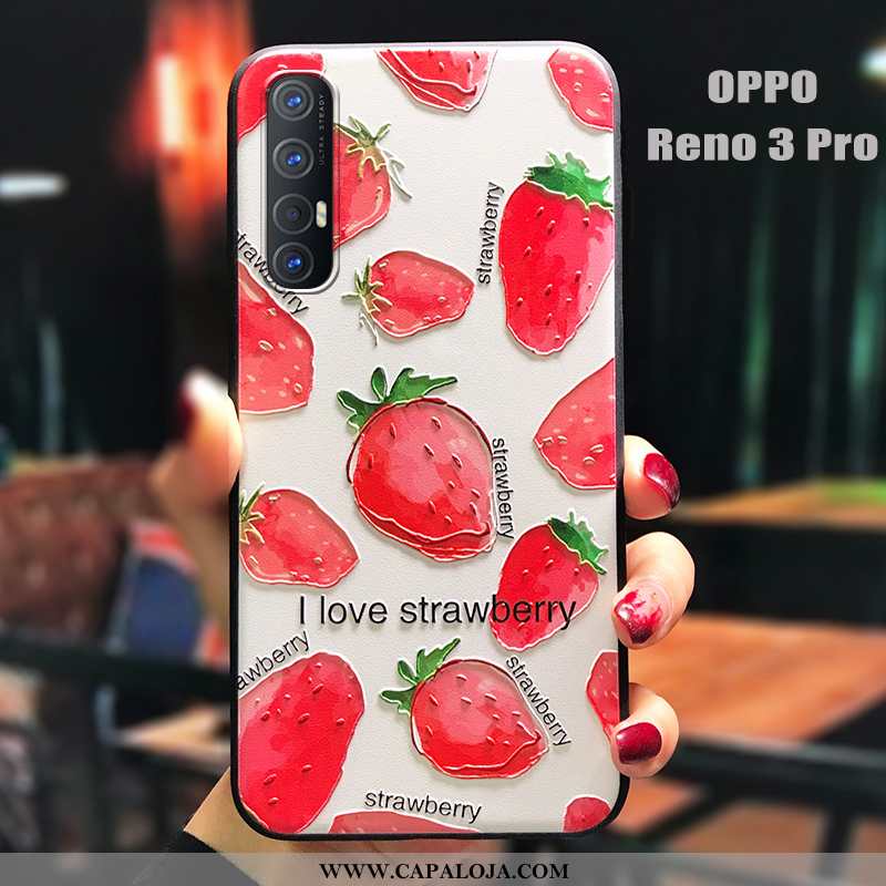 Capas Oppo Reno 3 Pro Silicone Vermelha Slim Vermelho, Capa Oppo Reno 3 Pro Fosco Comprar