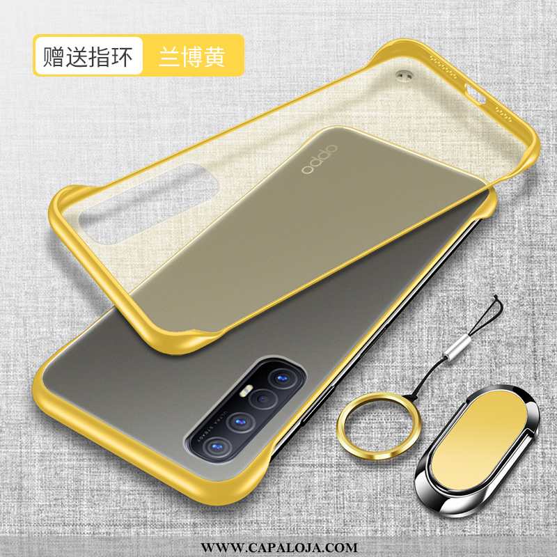 Capas Oppo Reno 3 Pro Slim Amarela Silicone Super Amarelo, Capa Oppo Reno 3 Pro Soft Barato